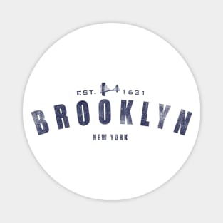 Brooklyn NY Vintage Distressed Retro Print Magnet